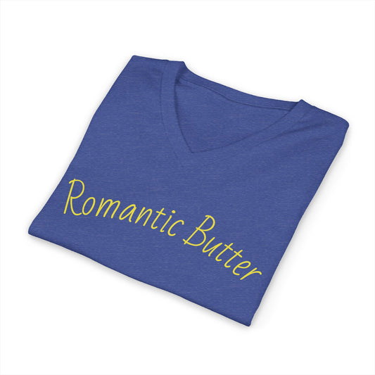 Romantic Butter V‑Neck Tee